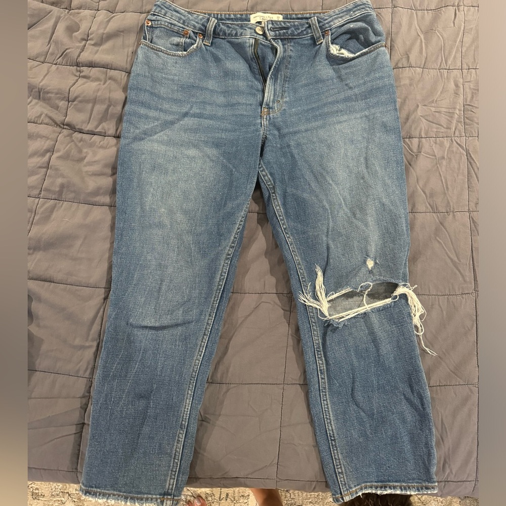 A+F curve love jeans dark wash